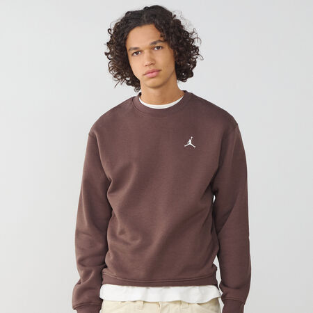JORDAN SWEAT CREW BROOKLYN MARRONE/BEIGE UOMO