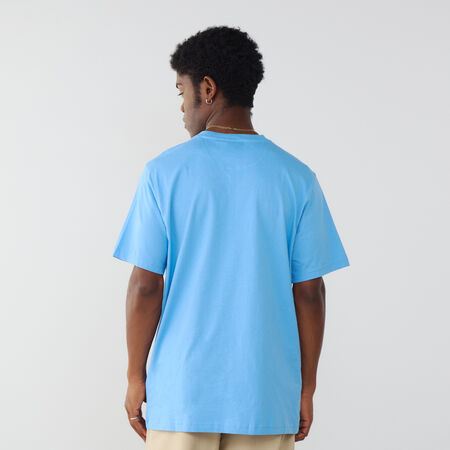ADIDAS ORIGINALS TEE SHIRT ESSENTIAL TREFOIL BLU/BIANCO UOMO