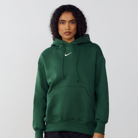 NIKE HOODIE PHOENIX LONG OVERSIZED VERDE DONNA