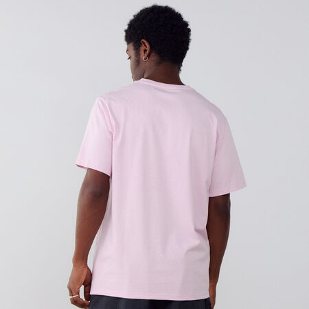CONVERSE TEE SHIRT STAR CHEVRON EMBROIDERED ROSA/BIANCO UOMO