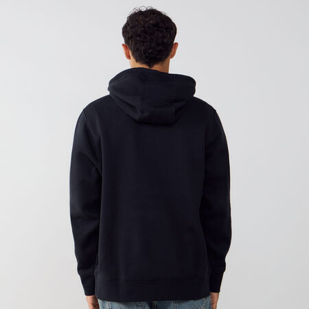 NIKE HOODIE CLUB SMALL LOGO NERO/ROSA UOMO