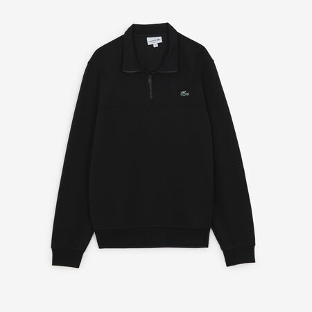 SWEAT HALF-ZIP CLASSIC LOGO SL : NERO/VERDE