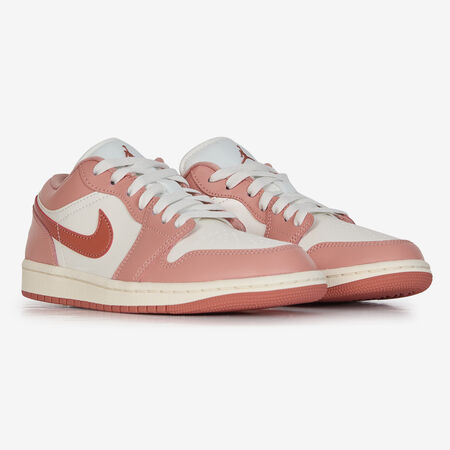 JORDAN AIR JORDAN 1 LOW BIANCO/ROJO DONNA