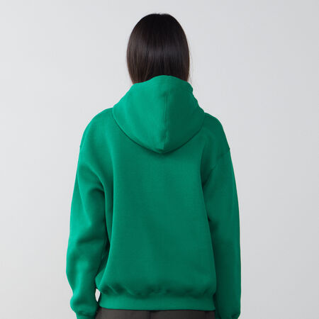JORDAN HOODIE OVERSIZE BROOKLYN VERDE/BIANCO DONNA