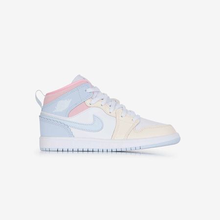 JORDAN air jordan 1 AIR JORDAN 1 MID LOVE IS IN THE AIR BIANCO/BLU BAMBINO