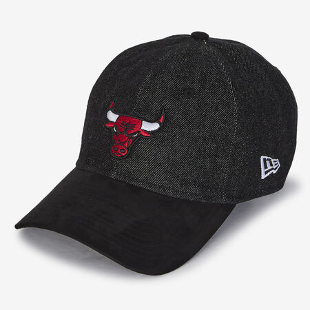 NEW ERA 9TWENTY CHICAGO BULLS DENIM NERO/ROSSO UOMO