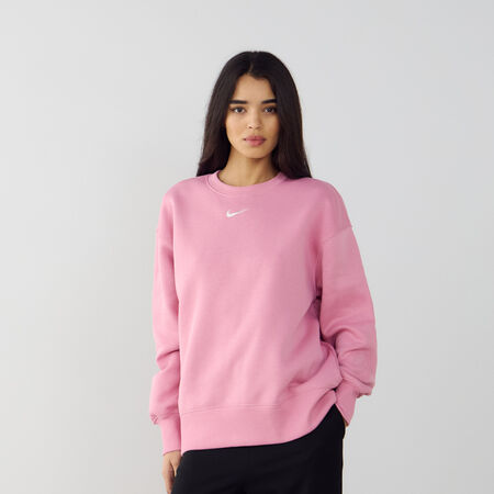 NIKE SWEAT CREW PHOENIX LONG OVERSIZED ROSA/BIANCO DONNA