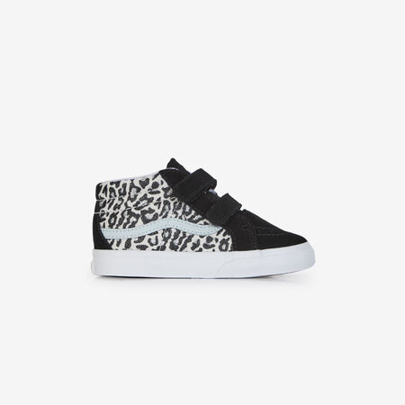 VANS SK8-MID V NERO/LEOPARDO NEONATO