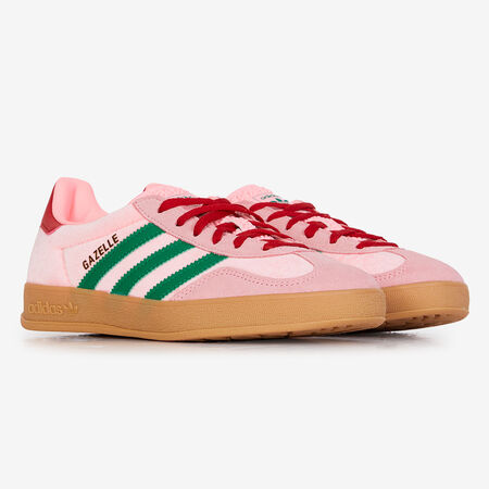 ADIDAS ORIGINALS gazelle GAZELLE INDOOR VELVET ROSA/VERDE DONNA
