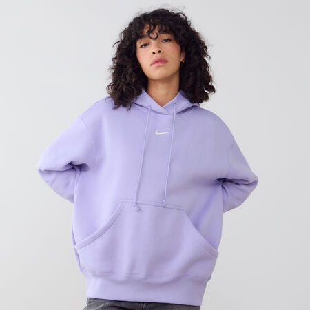 HOODIE PHOENIX LONG OVERSIZED : VIOLA/BIANCO