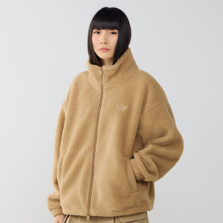 ADIDAS ORIGINALS JACKET FZ SHERPA MARRONE DONNA