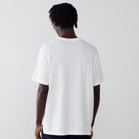 JORDAN TEE SHIRT CENTERED LOGO BIANCO/NERO UOMO