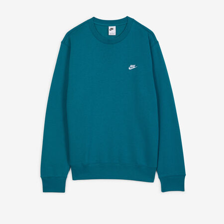NIKE SWEAT CREW CLUB BLU/BIANCO UOMO