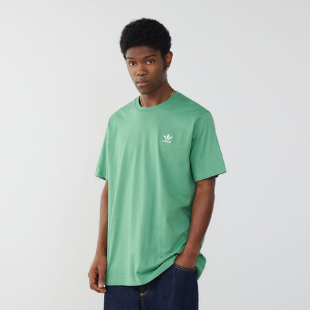 ADIDAS ORIGINALS TEE SHIRT ESSENTIAL TREFOIL VERDE/ROSA UOMO