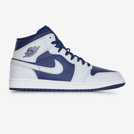 JORDAN AIR JORDAN 1 MID BIANCO/BLU UOMO