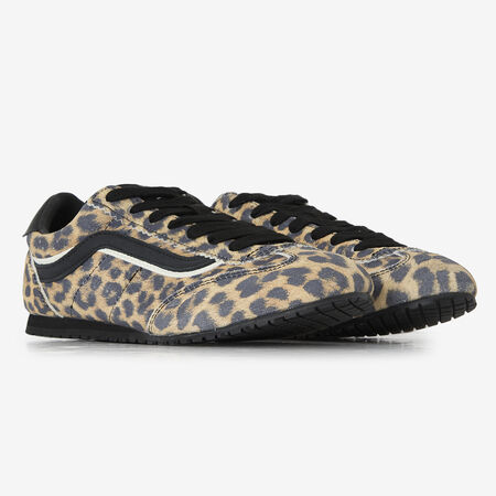 VANS SUPER LOWPRO LEOPARD NERO/BEIGE DONNA