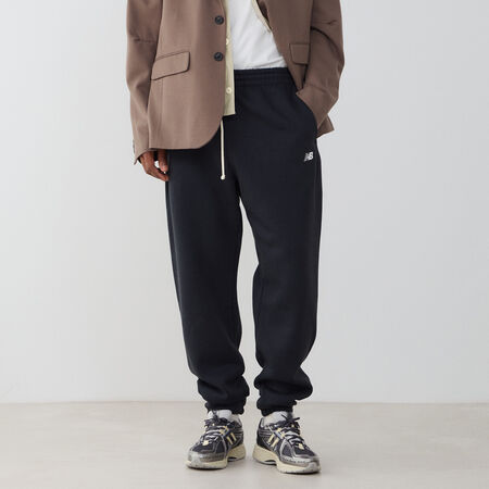 NEW BALANCE PANT JOGGER SMALL LOGO NERO/BIANCO UOMO