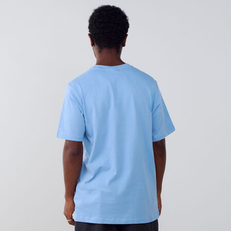ADIDAS ORIGINALS TEE SHIRT ESSENTIAL BLU/BIANCO UOMO