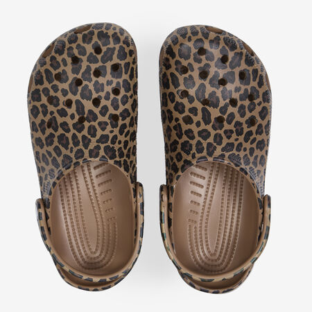 CLASSIC CLOG LEOPARD : BEIGE/MARRONE