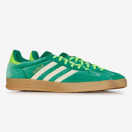 ADIDAS ORIGINALS gazelle GAZELLE INDOOR VELVET VERDE/BIANCO DONNA