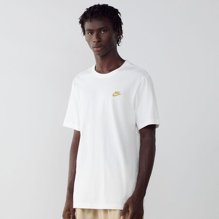 TEE SHIRT CLUB : BIANCO/DORATO