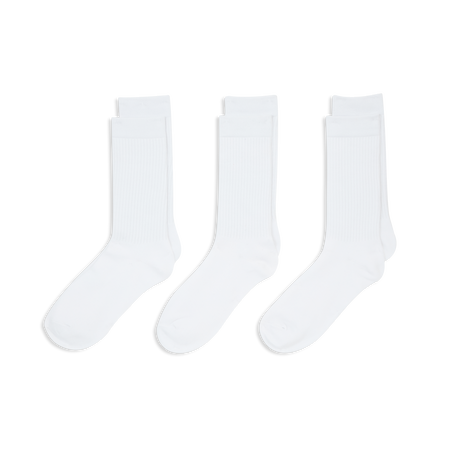 COURIR PACK CALZINI CREW COURIR X3 BIANCO UNISEX