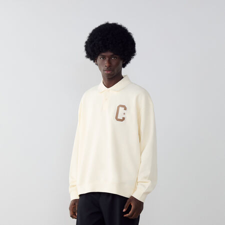 CONVERSE SWEAT POLO RETRO CHUCK BEIGE UOMO