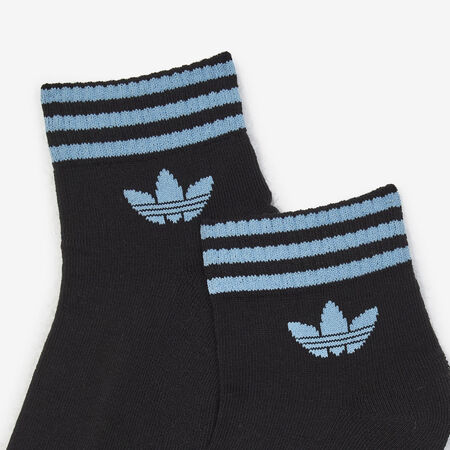 ADIDAS ORIGINALS CHAUSSETTES X3 ANKLE HALF-CUSHIONED NERO/BLU UNISEX