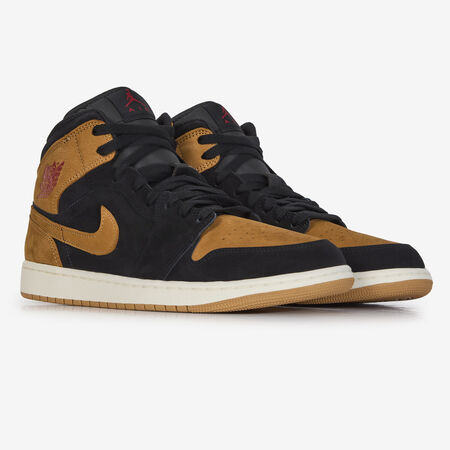 JORDAN AIR JORDAN 1 MID SE NERO/MIELE UOMO