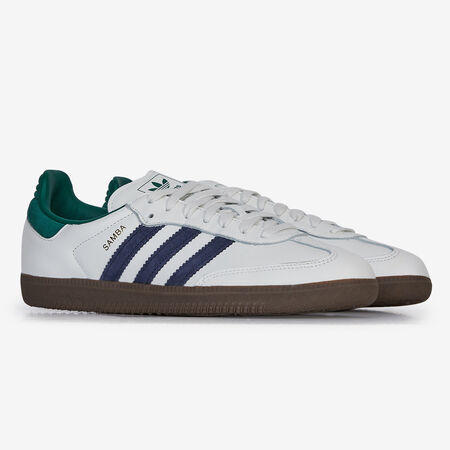 ADIDAS ORIGINALS samba SAMBA OG BIANCO/VERDE UOMO