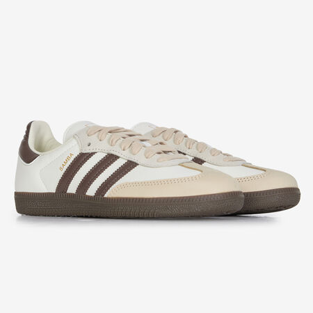 ADIDAS ORIGINALS samba SAMBA OG BEIGE/MARRONE DONNA