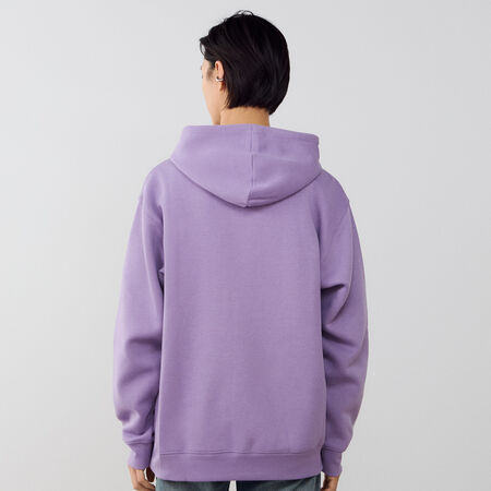 NEW BALANCE HOODIE SMALL LOGO VIOLA/BIANCO UOMO