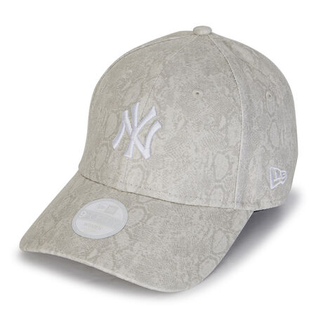 NEW ERA 9FORTY WOMEN NY SNAKE AOP BEIGE/BIANCO DONNA