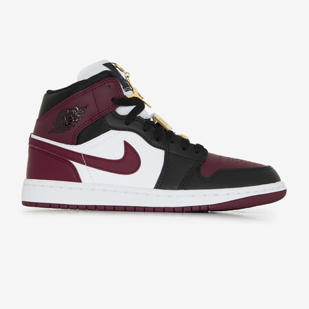 JORDAN air jordan 1 AIR JORDAN 1 MID BORDEAUX/NERO DONNA