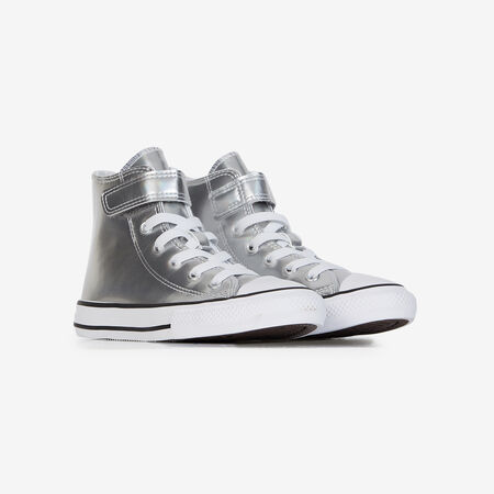 CONVERSE chuck taylor all star CHUCK TAYLOR ALL STAR HI SHINE CF ARGENTO BAMBINO