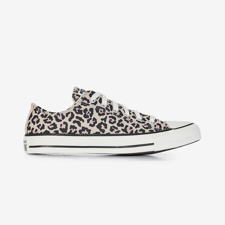 CONVERSE CHUCK TAYLOR ALL STAR OX LEOPARD BEIGE/NERO RAGAZZO