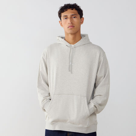 JORDAN HOODIE CENTERED LOGO DRI-FIT BEIGE/BIANCO UOMO