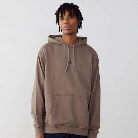 JORDAN HOODIE CENTERED LOGO DRI-FIT GRIGIO/NERO UOMO