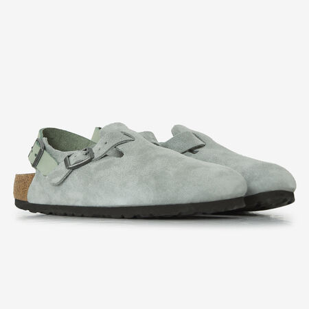 BIRKENSTOCK TOKIO SUEDE PURE SAGE GRIGIO DONNA