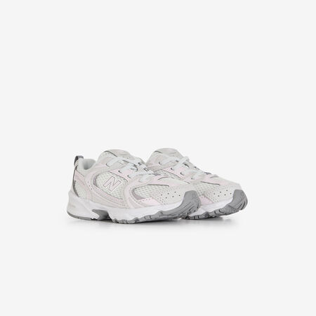 NEW BALANCE 530 530 EL SUEDE GRIGIO/ROSA NEONATO