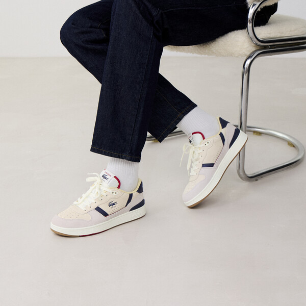 LACOSTE T-CLIP SET BIANCO/BLU SCURO SNEAKERS UOMO