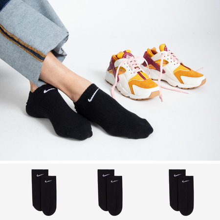 NIKE CHAUSSETTES X3 INVISIBLE NOIR UNISEX