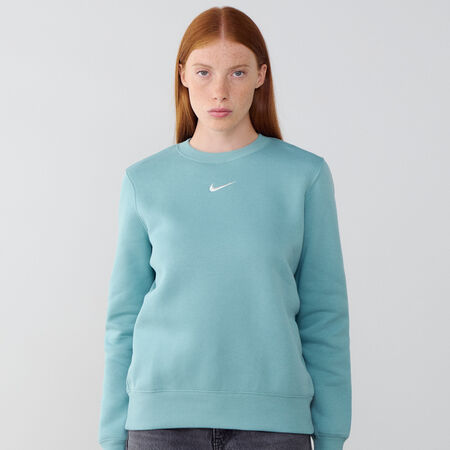NIKE SWEAT CREW CLUB CENTERED LOGO BLU DONNA