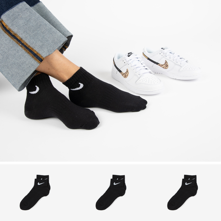 NIKE CHAUSSETTES X3 QUARTER NOIR UNISEX