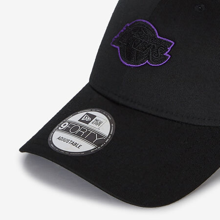 NEW ERA 9FORTY TRUCKER LAKERS OUTLINE LOGO NERO UOMO
