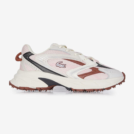 LACOSTE l00 L003 NEO SHOT BIANCO/BORDEAUX DONNA
