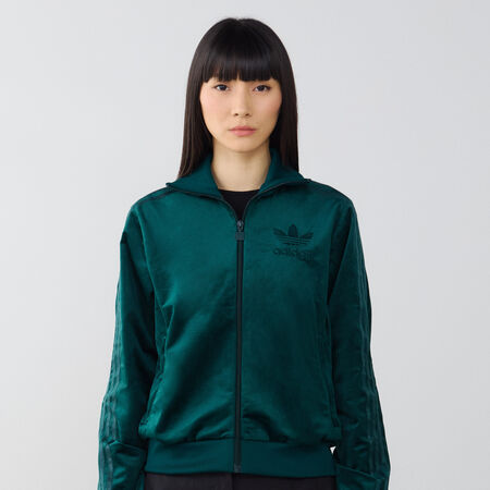 ADIDAS ORIGINALS JACKET FZ ADICOLOR VELVET VERDE DONNA