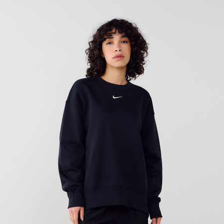 NIKE SWEAT CREW PHOENIX LONG OVERSIZED NERO/BIANCO DONNA