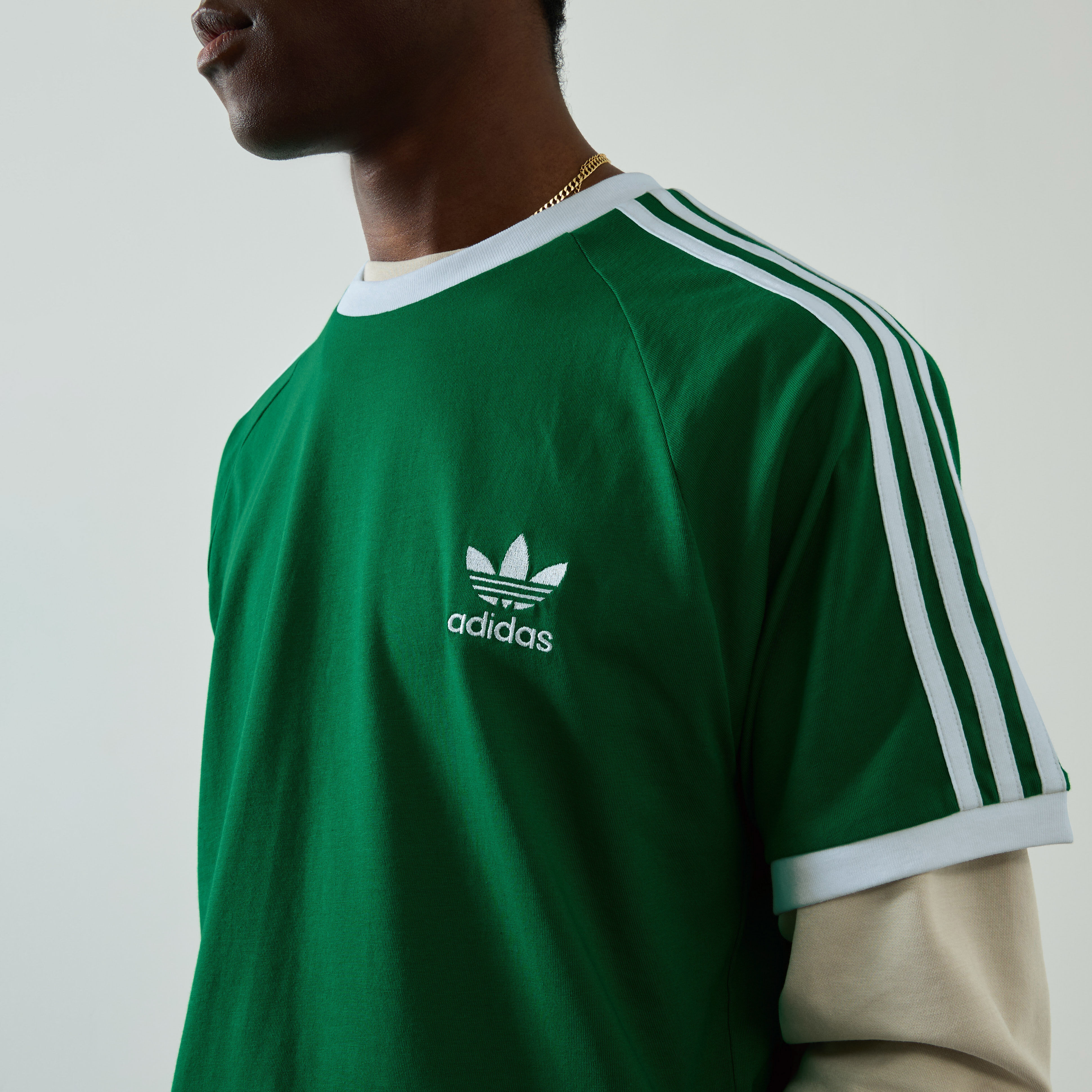 Pantaloni adidas verdi strisce bianche cheap