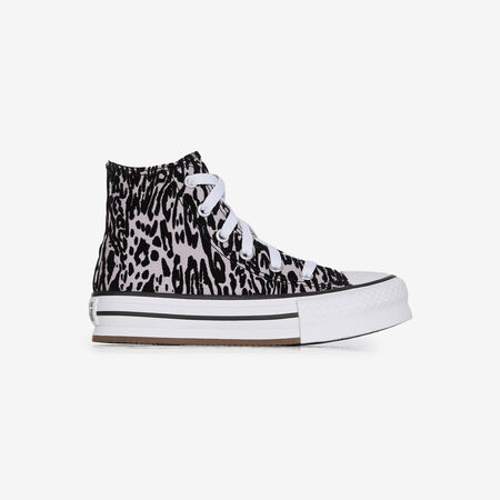 CONVERSE CHUCK TAYLOR ALL STAR LIFT HI LEO GRIGIO/NERO BAMBINO